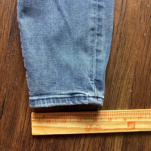 Good American Good '90s Ripped Slim Fit Straight Leg Jeans Light Wash Size 10/30 - Picture 10 of 11
